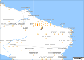 map of Østermarie