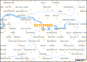 map of Östermoor