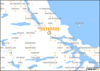 map of Östernäs