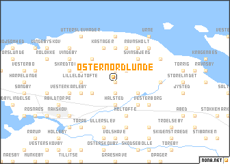 map of Øster Nordlunde