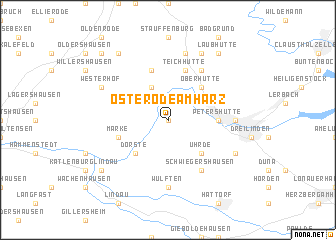 map of Osterode am Harz