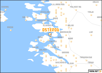 map of Österöd