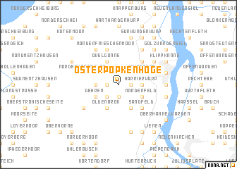 map of Oster-Popkenhöge