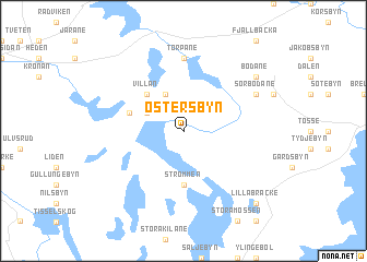 map of Östersbyn