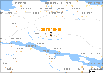 map of Österskam