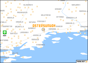 map of Östersundom