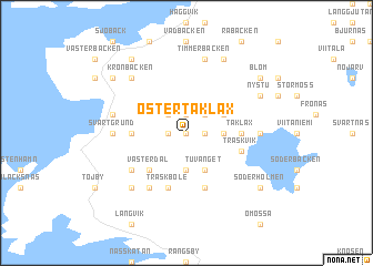 map of Östertaklax