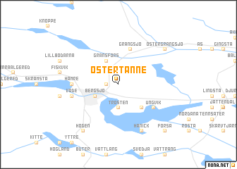 map of Östertanne