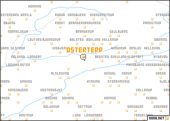 map of Øster Terp