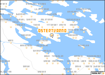 map of Östertvärnö