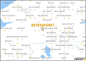 map of Osterupgant