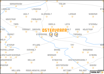 map of Øster Vrå