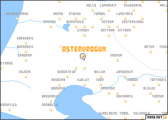 map of Øster Vrøgum