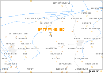 map of Ostffymajor