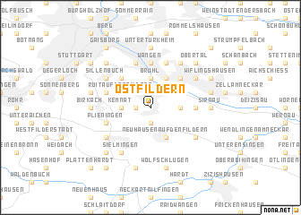 map of Ostfildern