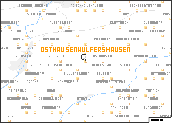 map of Osthausen-Wülfershausen