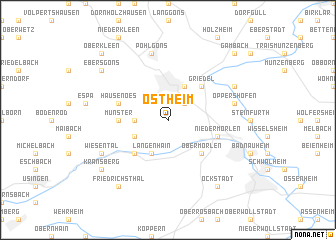 map of Ostheim