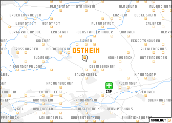 map of Ostheim