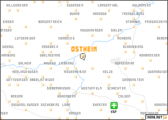 map of Ostheim