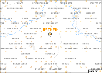 map of Ostheim