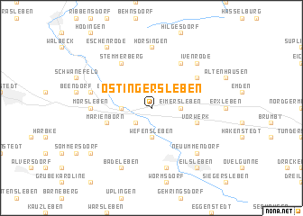 map of Ostingersleben