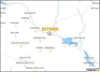 map of Östmark