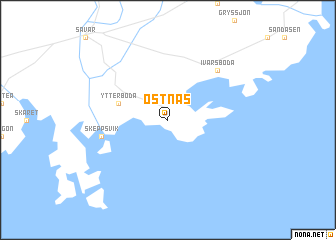 map of Ostnäs