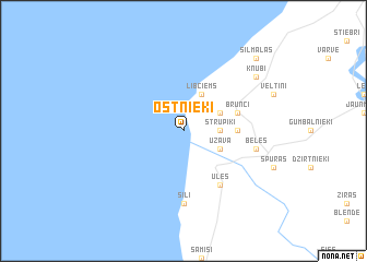 map of Ostnieki