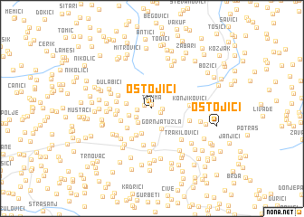 map of Ostojići