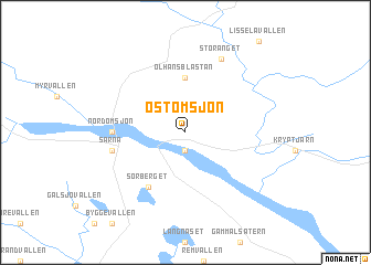 map of Östomsjön