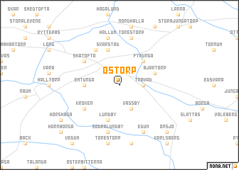 map of Östorp