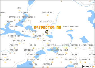 map of Östra Acksjön