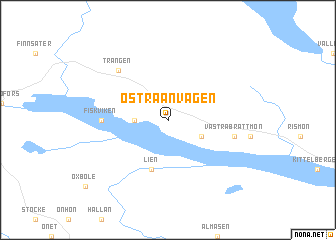 map of Östra Anvågen