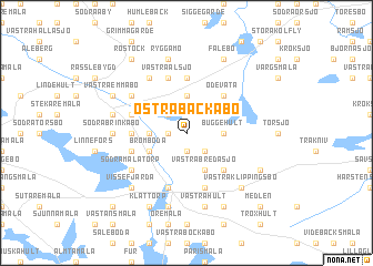 map of Östra Backabo