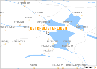 map of Östra Blisterliden