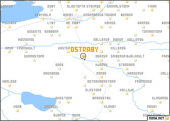 map of Östraby