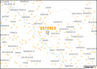 map of Ostraće