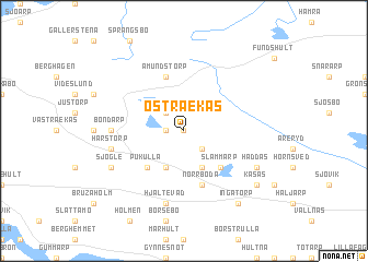 map of Östra Ekås