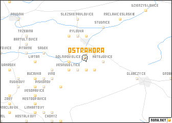 map of Ostrá Hora