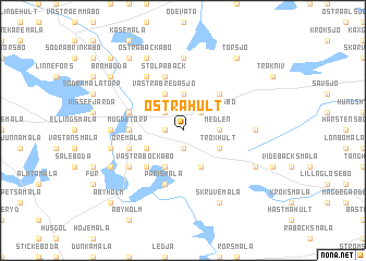 map of Östra Hult