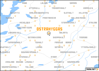 map of Östra Hyggås