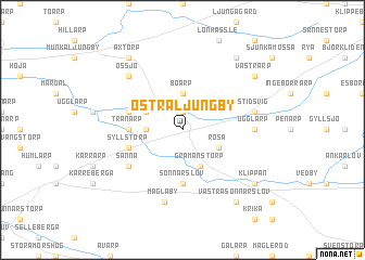 map of Östra Ljungby