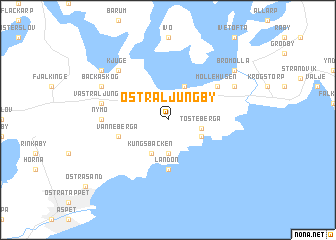 map of Östra Ljungby