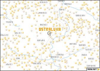 map of Oštra Luka