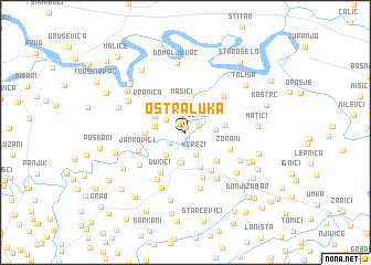 map of Oštra Luka