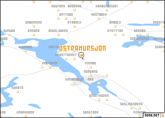 map of Östra Mursjön