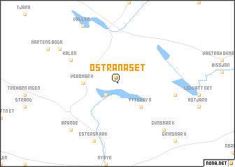 map of Östra Näset