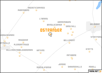 map of Ostrander