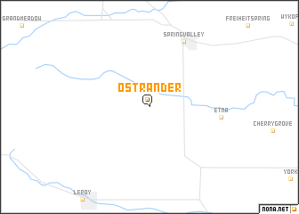 map of Ostrander