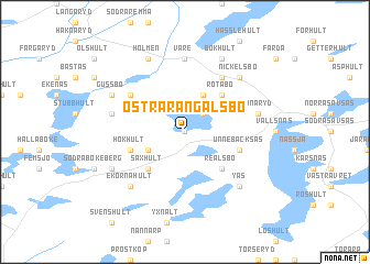 map of Östra Rangalsbo
